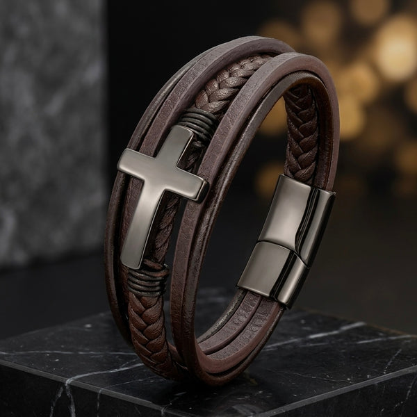 Pulsera Cruz Coffe