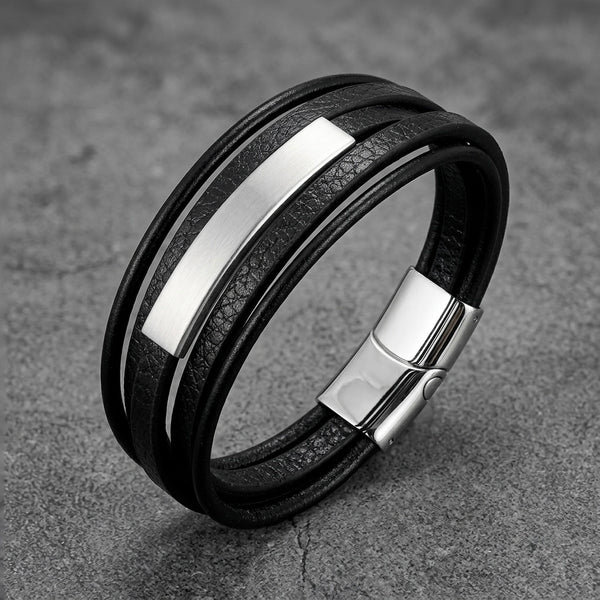Pulsera Placa Silver