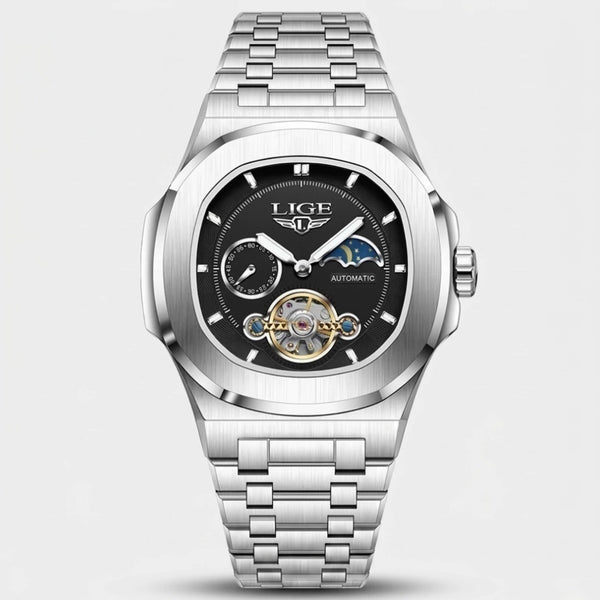 Reloj LIGE 2024 Plateado - Negro