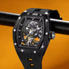 Reloj Automático Megir 2242 Negro de Cuerpo Abierto | Elegancia y Precisión
