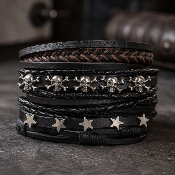 💀 Pulsera Outlaw – Set de 5