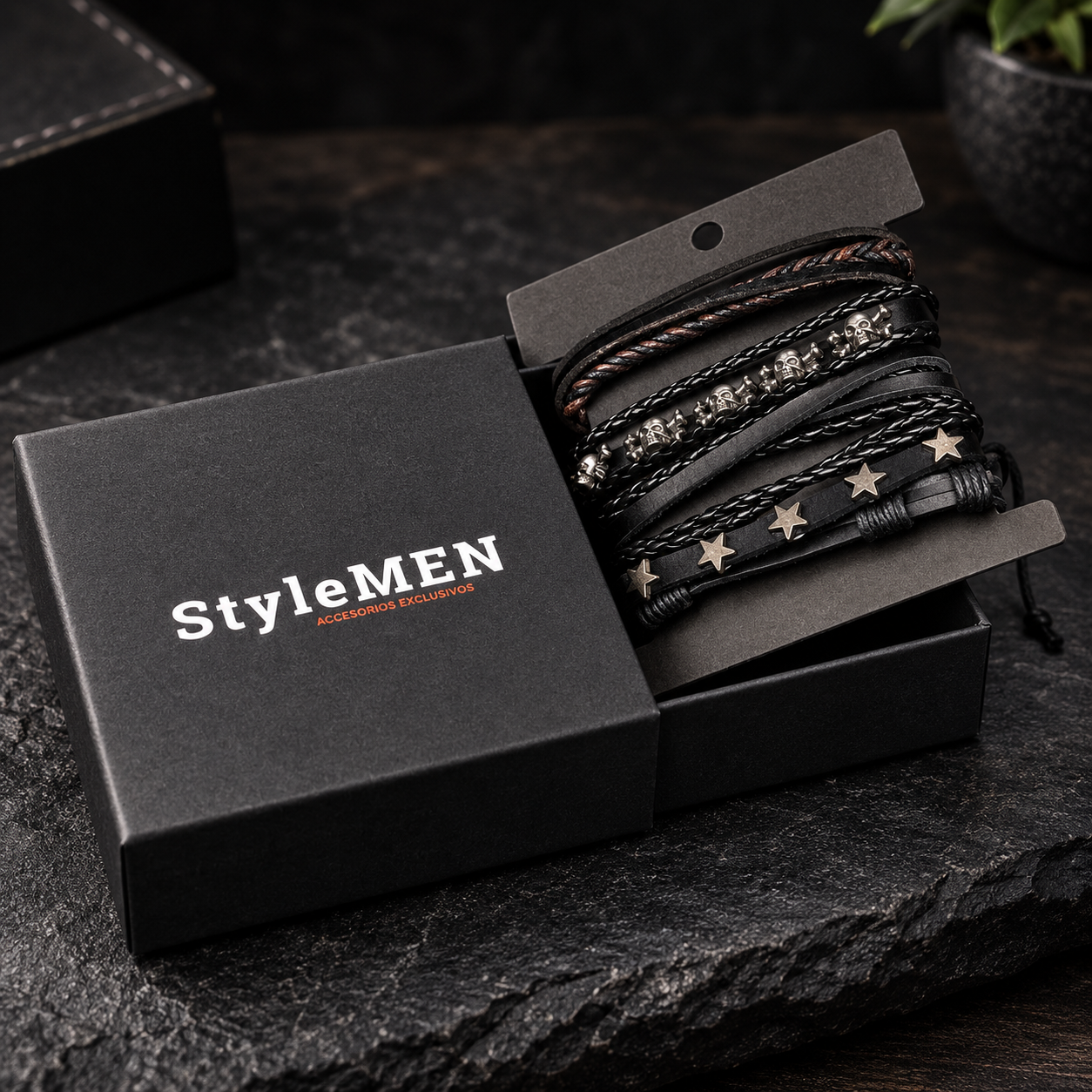 💀 Pulsera Outlaw – Set de 5 - Gallery 5