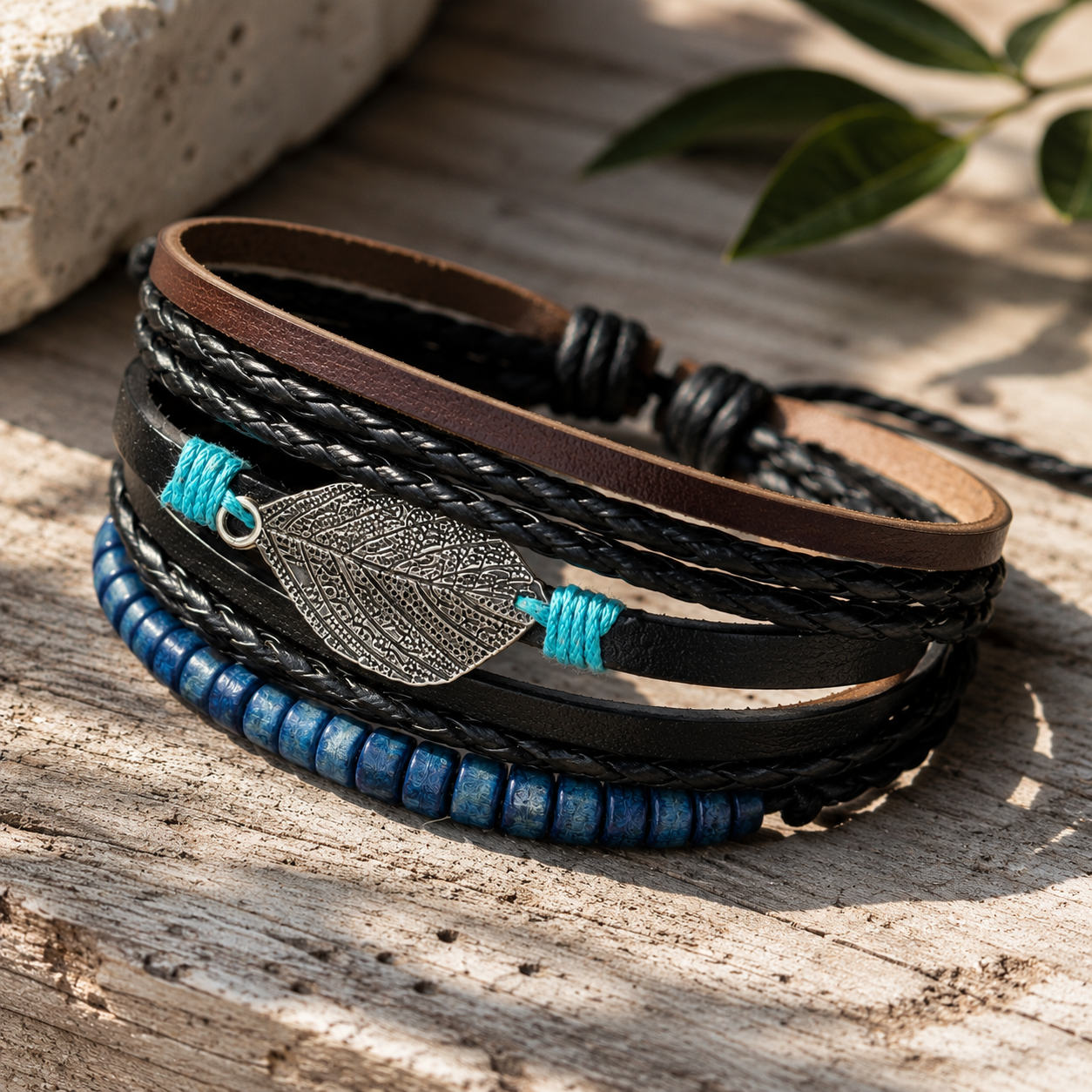 Pulsera Hoja – Set de 3 - Gallery 4
