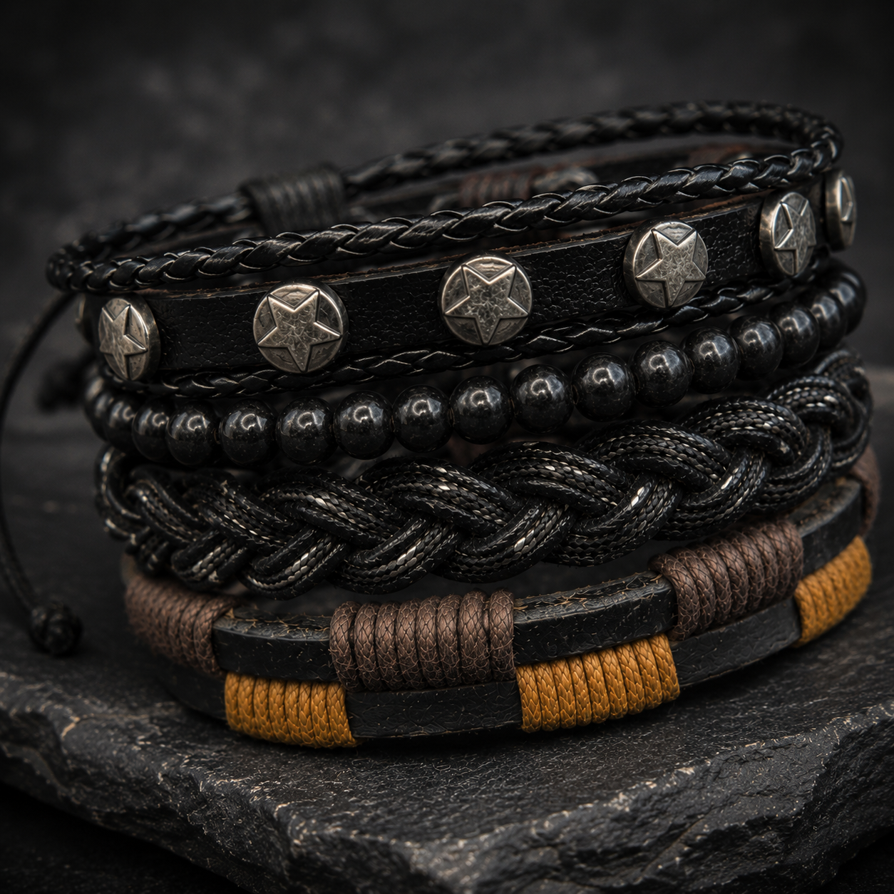 Pulsera Maverick – Set de 4 - Gallery 2