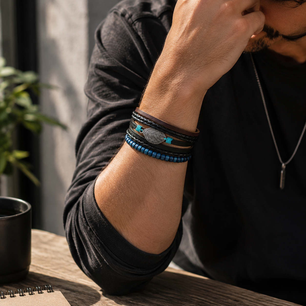 Pulsera Hoja – Set de 3 - Gallery 3