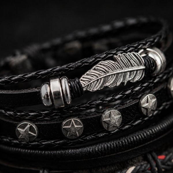 Pulsera Pluma - Set de 5 - Secondary