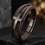 Pulsera Cruz Coffe - Thumbnail 1