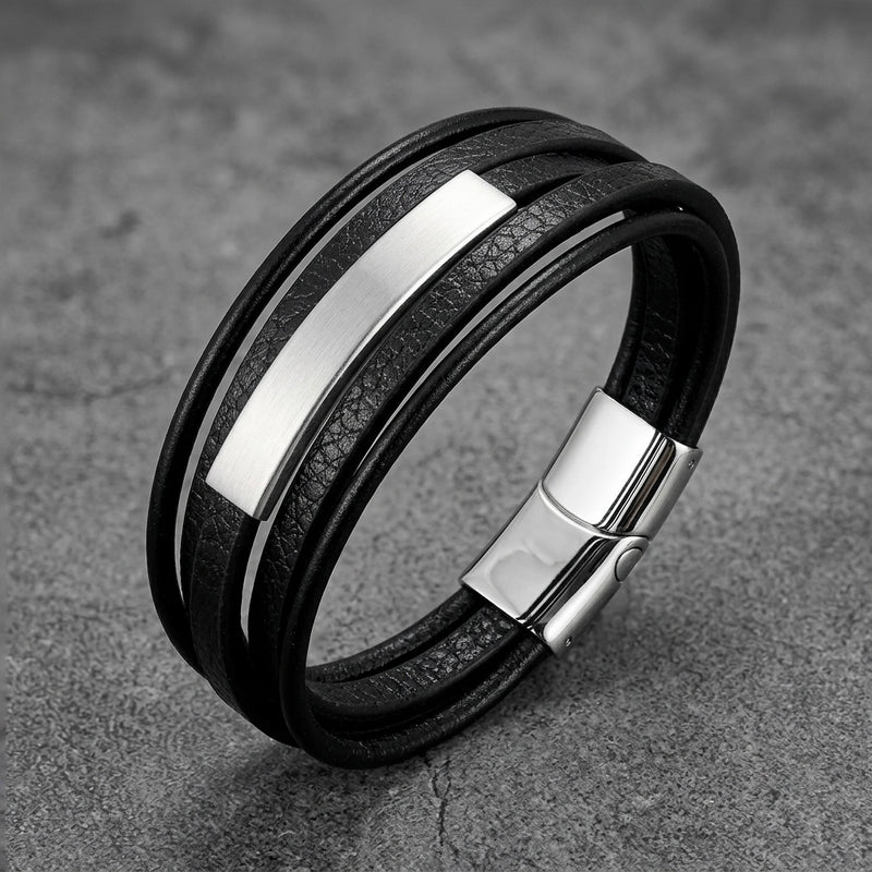 Pulsera Placa Silver