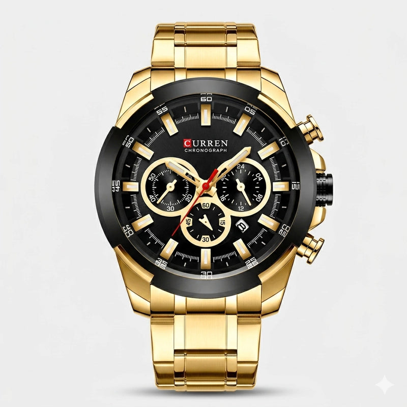 Reloj Curren 8301 Dorado Negro