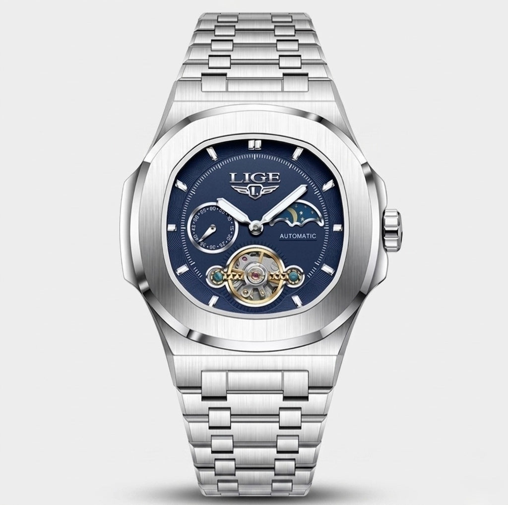 Reloj LIGE 2024 Plateado - Azul - Gallery 1