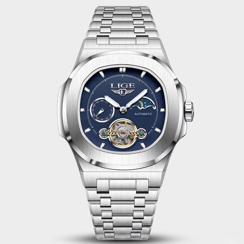 Reloj LIGE 2024 Plateado - Azul