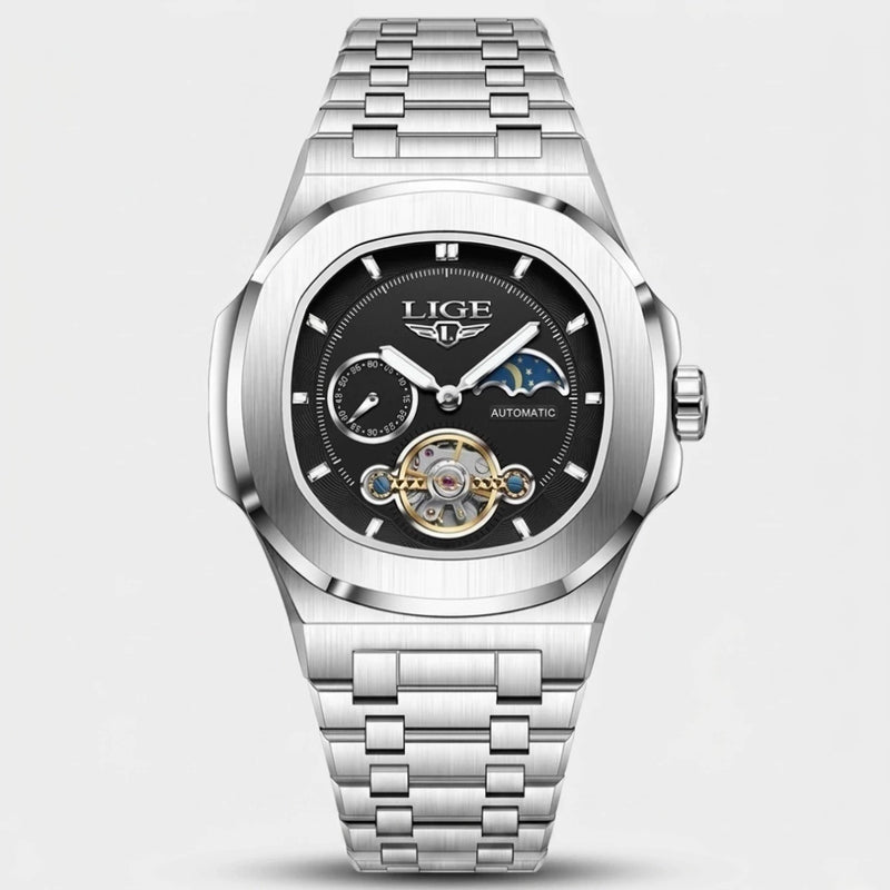 Reloj LIGE 2024 Plateado - Negro