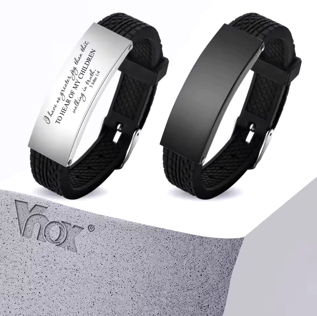 Pulsera Mensaje Personalizado Acero - Gallery 7