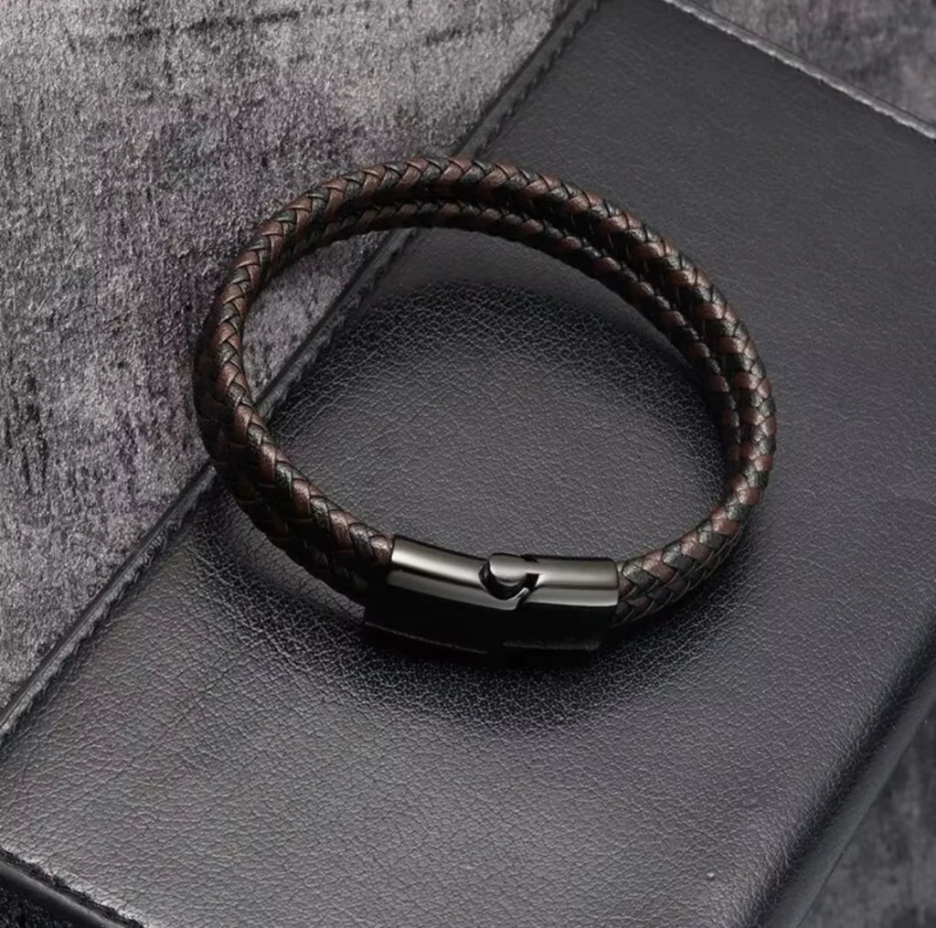 Pulsera Trenzada Doble Blue - Gallery 6