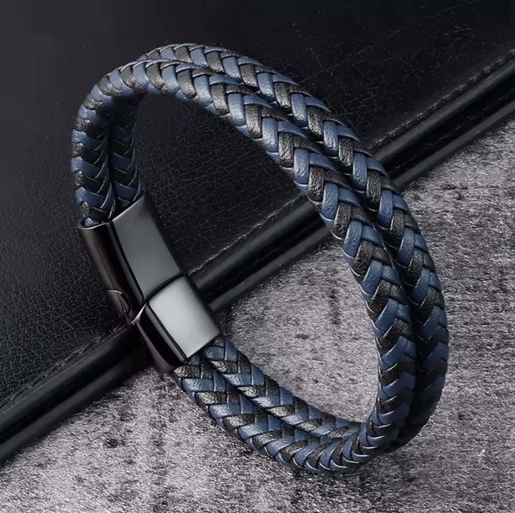 Pulsera Trenzada Doble coffe - Gallery 6