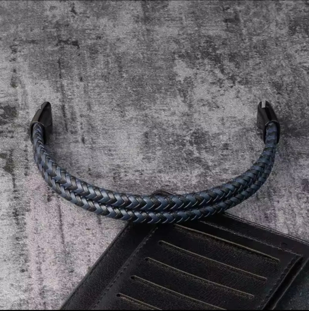 Pulsera Trenzada Doble coffe - Gallery 8