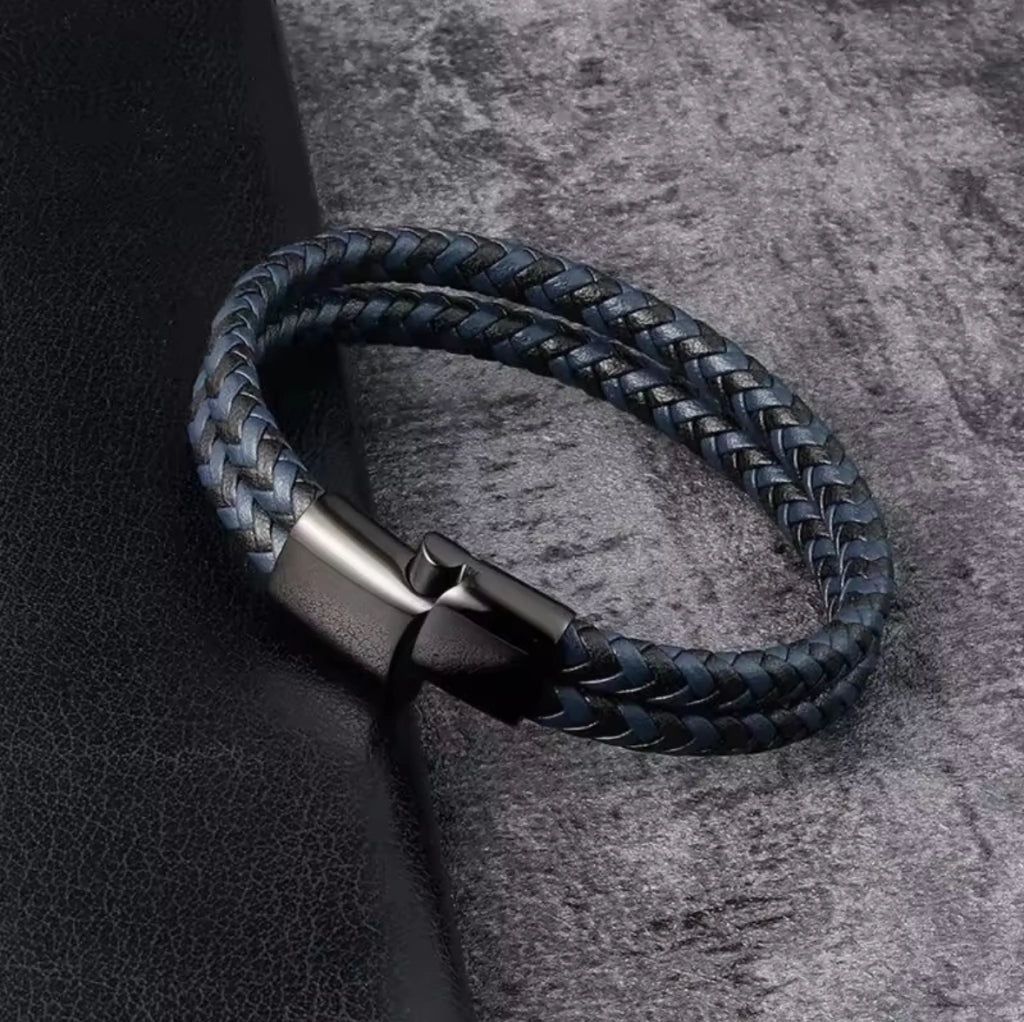 Pulsera Trenzada Doble coffe - Gallery 9