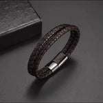 Pulsera Trenzada Doble coffe - Thumbnail 3