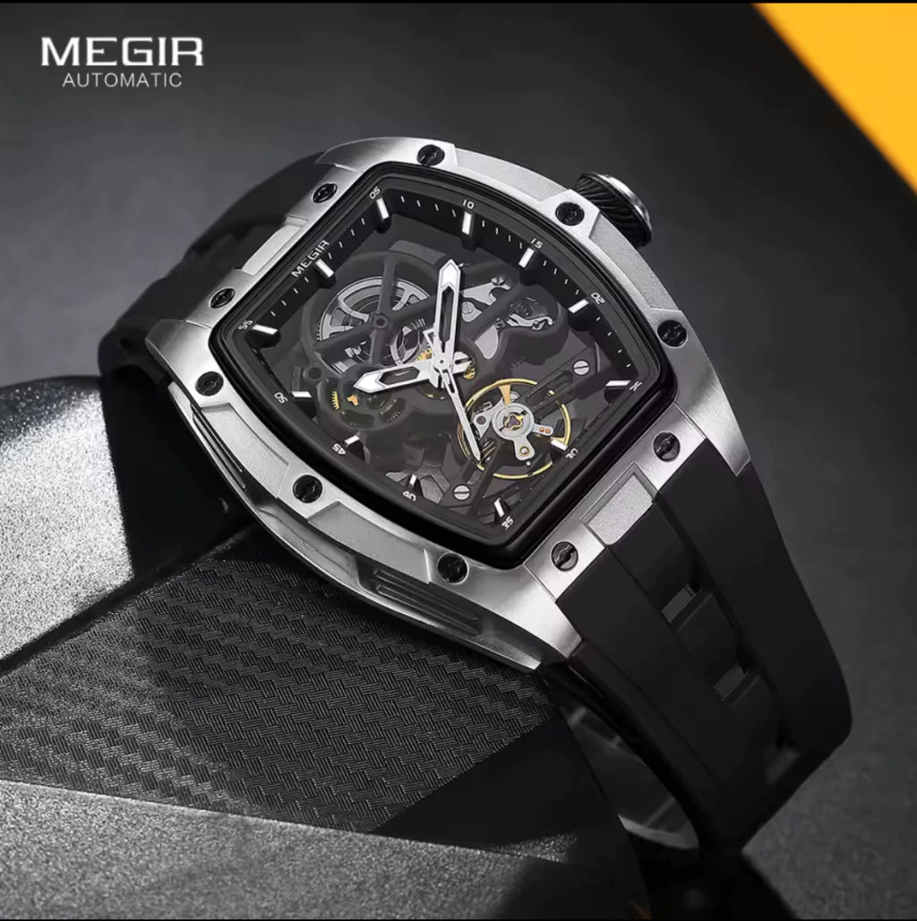 Reloj Automático Megir 2242 de Cuerpo Abierto | Elegancia y Precisión - Gallery 6