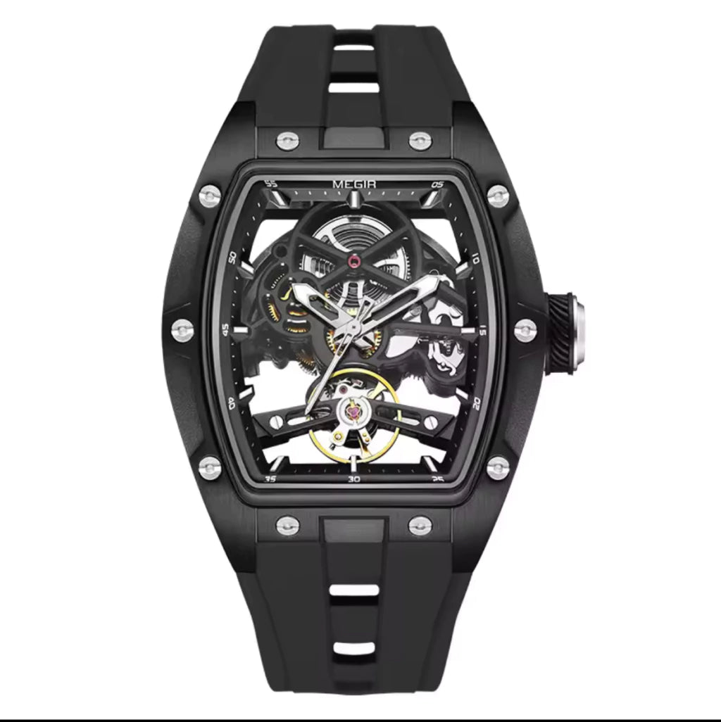 Reloj Automático Megir 2242 de Cuerpo Abierto | Elegancia y Precisión - Gallery 2