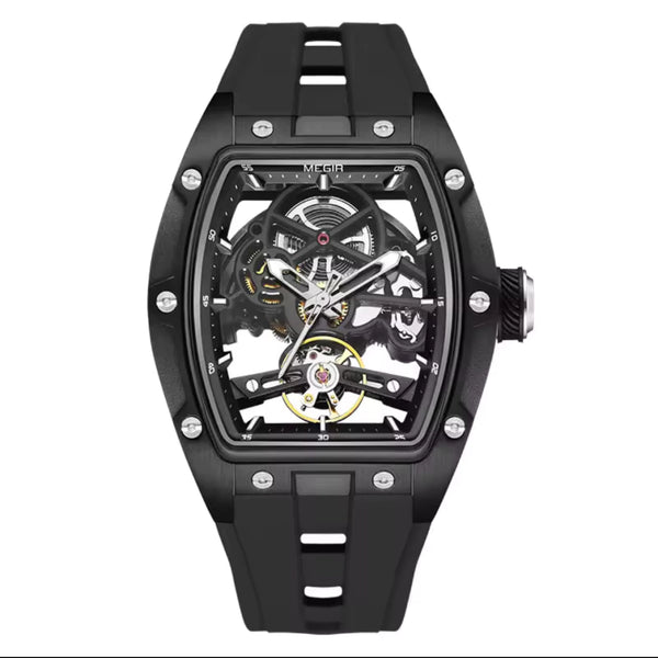 Reloj Automático Megir 2242 Azul de Cuerpo Abierto | Elegancia y Precisión - Secondary