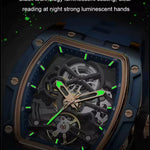 Reloj Automático Megir 2242 Negro Dorado de Cuerpo Abierto | Elegancia y Precisión - Thumbnail 7