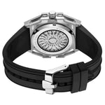 Reloj Automático Megir 8602 Negro Plateado de Cuerpo Semi Abierto | Elegancia y Precisión - Thumbnail 3