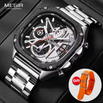 Megir 2217 Plateado - Thumbnail 5