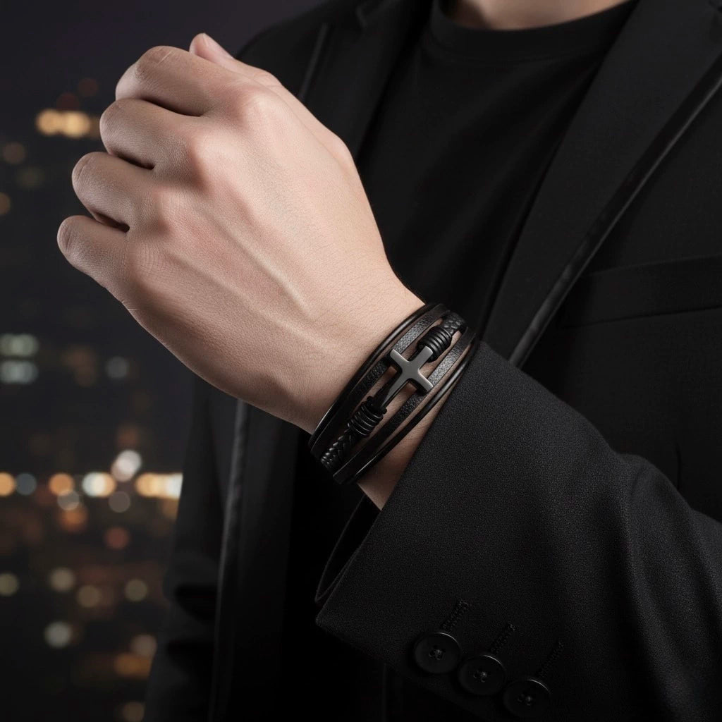 Pulsera Cruz Black - Gallery 6