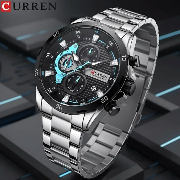 Reloj Curren 8402 Plateado Azul