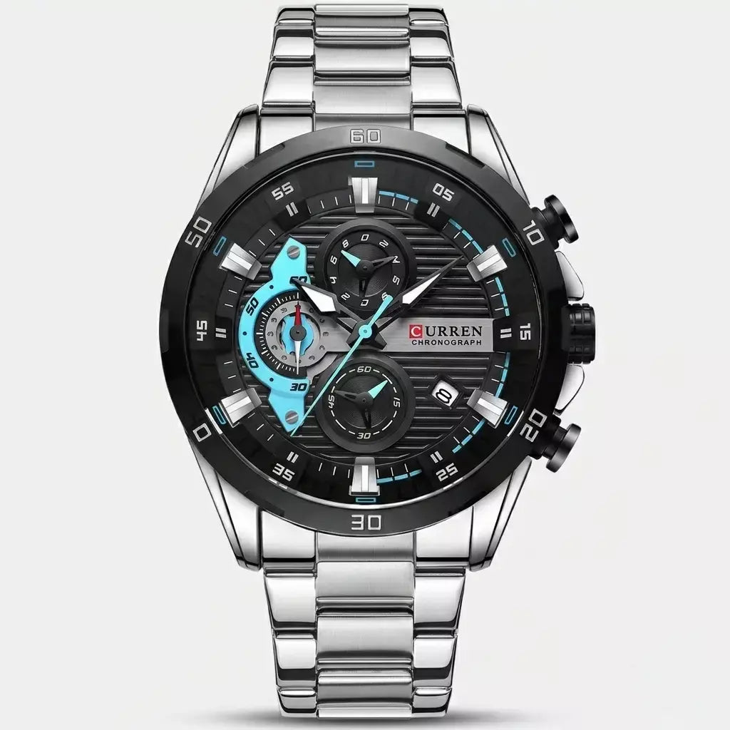 Reloj Curren 8402 Plateado Azul - Gallery 5